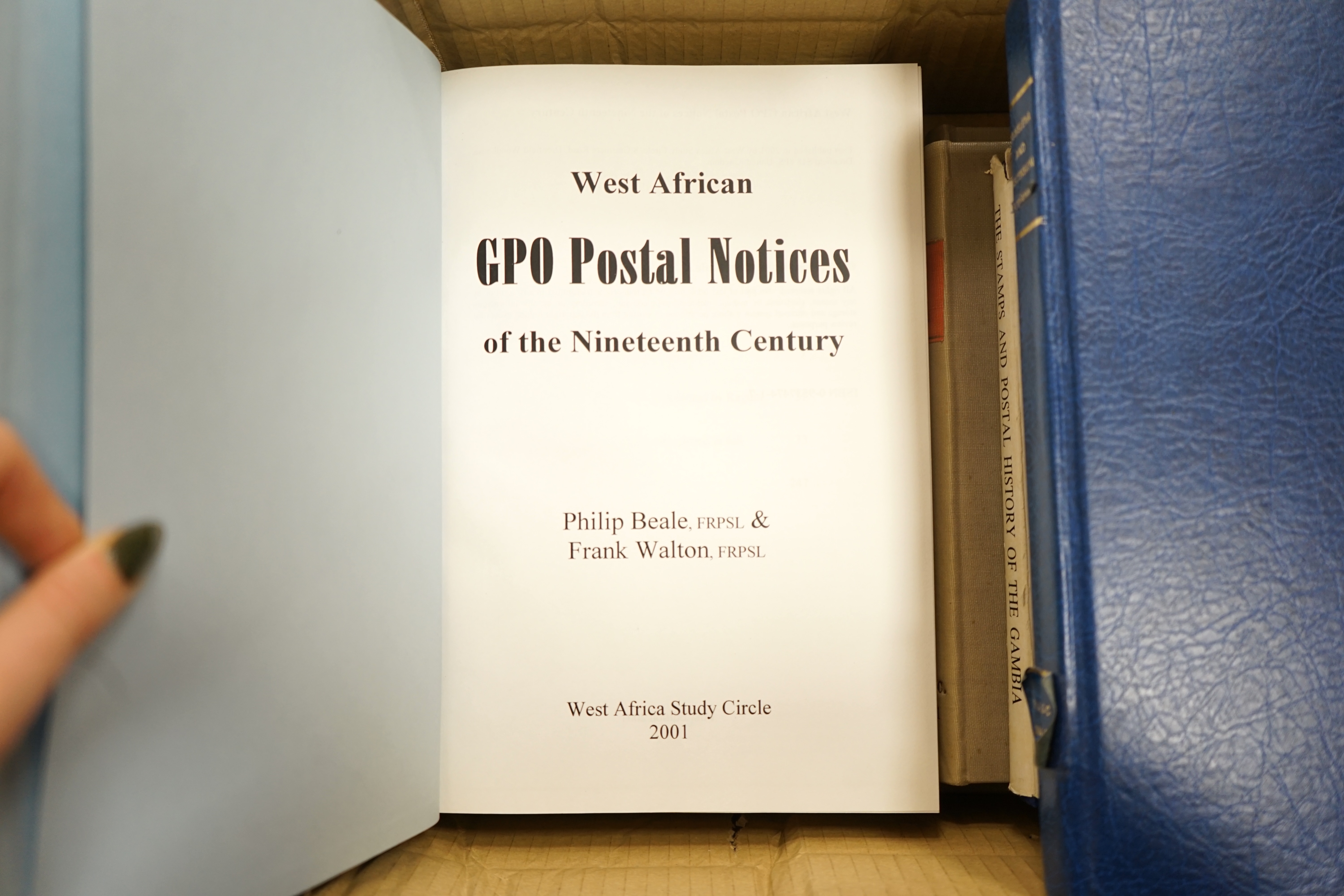 Beale, Philip - The Postal Service of Sierra Leone: its history, stamps and stationery until 1961. num. illus. (some coloured), d/wrapper. Royal Philatelic Society, 1988; Andrews, J.O. (editor) The Stamps and Postal Hist